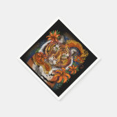 虎中国のの年 スタンダードカクテルナプキン (角)