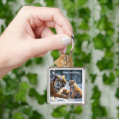 虎凍ってい喜びの時 キーホルダー (手)