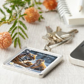 虎凍ってい喜びの時 キーホルダー (側面)