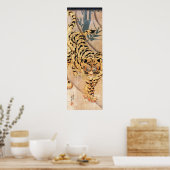 虎図, 歌川国芳 Tiger, Kuniyoshi ポスター (キッチン)