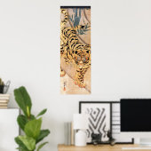 虎図, 歌川国芳 Tiger, Kuniyoshi ポスター (ホームオフィス)