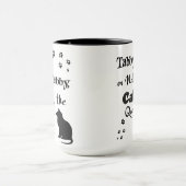 虎猫かない虎猫のシェークスピアの猫好きのマグ マグカップ (中央)