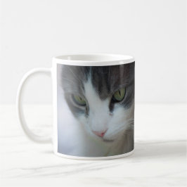 虎猫と白猫の視線 コーヒーマグカップ