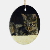 虎猫のオーナメント セラミックオーナメント (右)