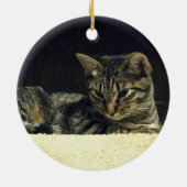 虎猫のオーナメント セラミックオーナメント (裏面)