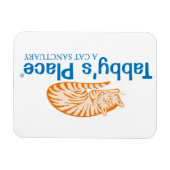 虎猫の場所 – 3" x 4"マグネット マグネット (横)