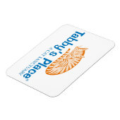 虎猫の場所 – 3" x 4"マグネット マグネット (左側)