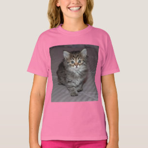 虎猫の子ネコのワイシャツ Tシャツ