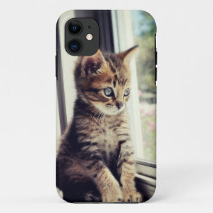 虎猫の子ネコの監視 iPhone 11 ケース