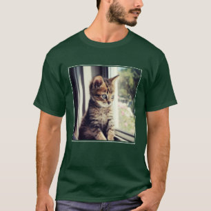 虎猫の子ネコの監視 Tシャツ