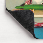 虎猫の子猫シェフと虎猫の子猫アシスタント マウスパッド (コーナー)