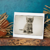 虎猫の子猫 フォトプラーク (側面)