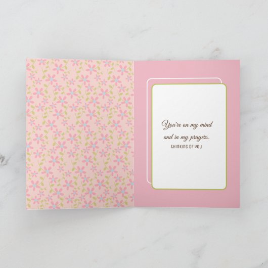 虎猫の花の子猫 カード (内部)