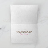 虎猫の誕生日ユーモア カード (内部)