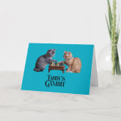 虎猫のGambit Greeting Card 案内状 (正面)
