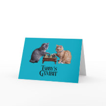 虎猫のGambit Greeting Card