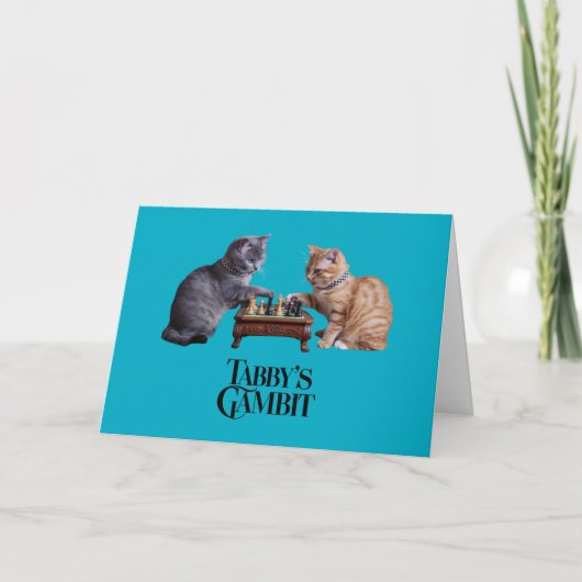 虎猫のGambit Greeting Card 案内状 (正面)