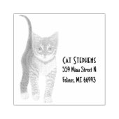 虎猫カスタム木印文字 ラバースタンプ (インプリント)