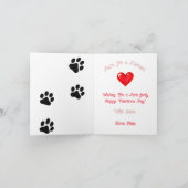 虎猫キットン&ハートムオウ – ビロードのバレンタインカード シーズンカード (内部)