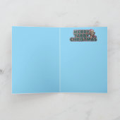 虎猫クリスマスリース カード (内部)