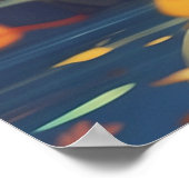 *~*虎猫ジャンプ紅葉子猫5:4 Cat AP68 ポスター (角)