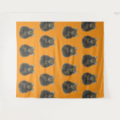 虎猫タイガーキャッツペットオレンジマウリエンジラードファミリア タペストリー (正面(横))