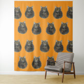 虎猫タイガーキャッツペットオレンジマウリエンジラードファミリア タペストリー (インサイチュ)