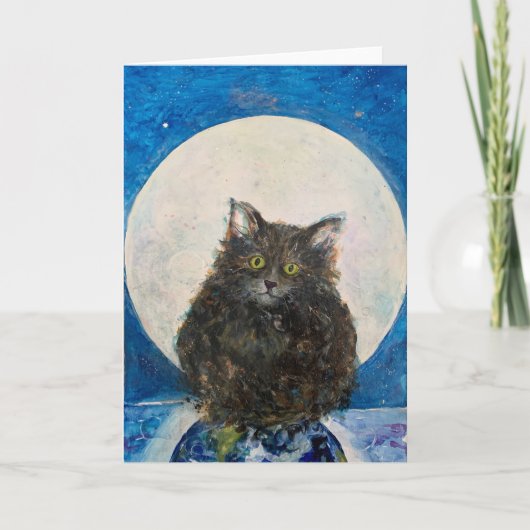 虎猫タイガーキャットキットンミディアムルーレンジラード カード (正面)