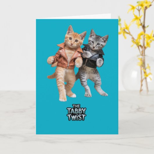 虎猫ツイスト カード (黄色い花)