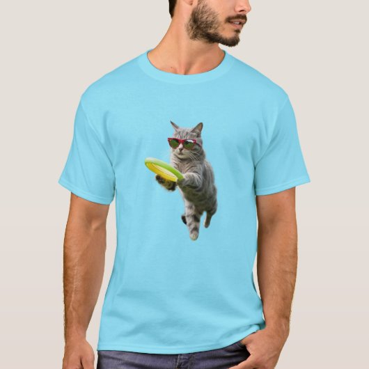虎猫ディスクゴルファー Tシャツ (正面)