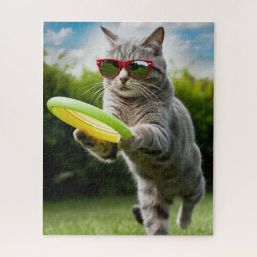 虎猫ディスクゴルフパズル ジグソーパズル (縦)