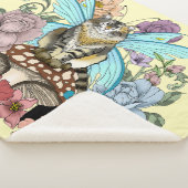 虎猫フェアリー猫キノコフローラ シェルパブランケット (3/4)