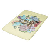 虎猫フェアリー猫キノコフローラ バスマット (アングル)