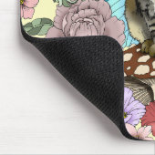 虎猫フェアリー猫キノコフローラ マウスパッド (コーナー)