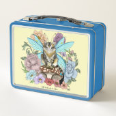 虎猫フェアリー猫キノコフローラ メタルランチボックス (裏面)