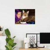 虎猫ブレイクポスター ポスター (ホームオフィス)