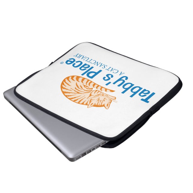 虎猫プレイスラップトップスリーブ ラップトップスリーブ (正面下部)