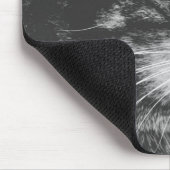 虎猫プロファイル | Big Eyes |白黒 マウスパッド (コーナー)