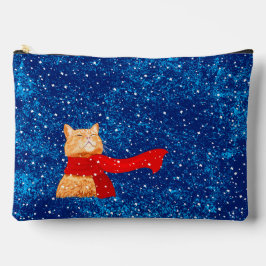 虎猫ラブスノー アクセサリーポーチ