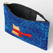 虎猫ラブスノー アクセサリーポーチ (見開き)