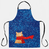 虎猫ラブスノー エプロン (正面)