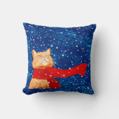 虎猫ラブスノー クッション (正面)