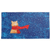 虎猫ラブスノー 枕カバー (正面右)