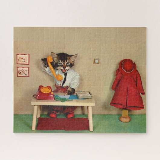 虎猫子猫の秘書 ジグソーパズル (横)
