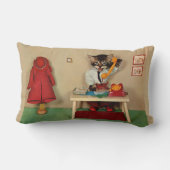 虎猫子猫の秘書 ランバークッション (裏面)