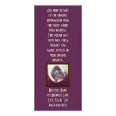 虎猫子猫インハット写真動物ペットケアサービス ラックカード (裏面)