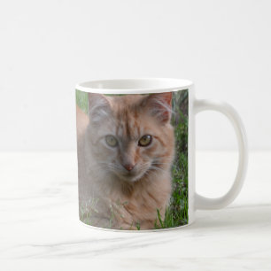 虎猫猫のオレンジ コーヒーマグカップ