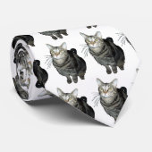 虎猫猫のタイ ネクタイ (ロール)