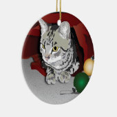 虎猫猫の休日のオーナメント セラミックオーナメント (右)