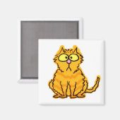 虎猫猫の磁石 マグネット (正面/裏面)